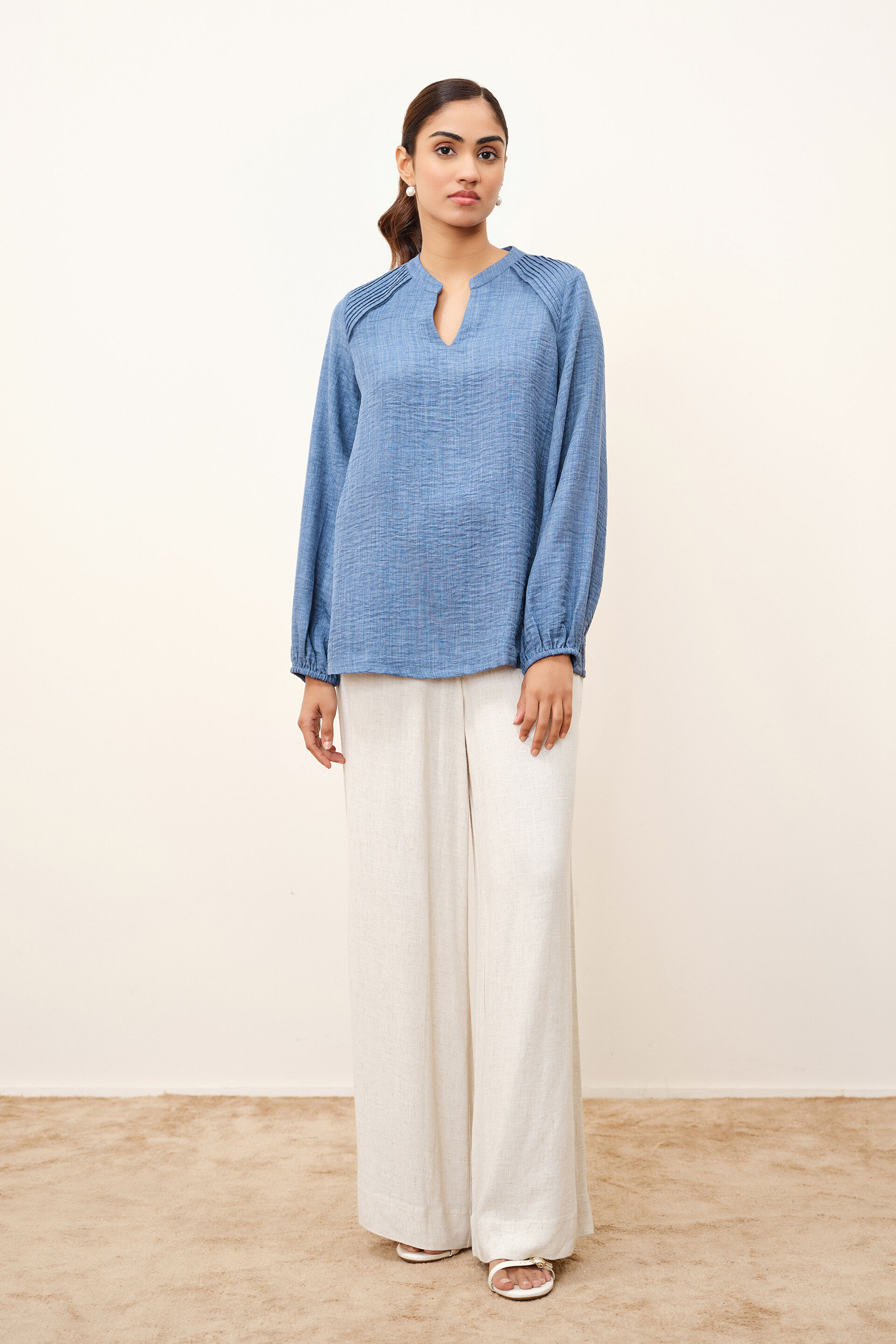 Ilian Blue Top, Blue, image 4